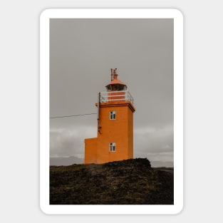 Hópsnes Lighthouse in Grindavik, Iceland Sticker